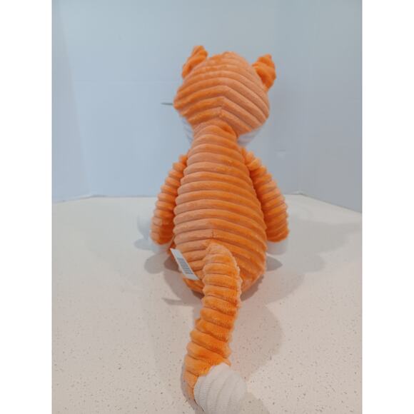 Walgreens Orange Fox Plush Happy Go Fluffy Stuffed Animal Toy Chenille Ribbed - Picture 2 of 6